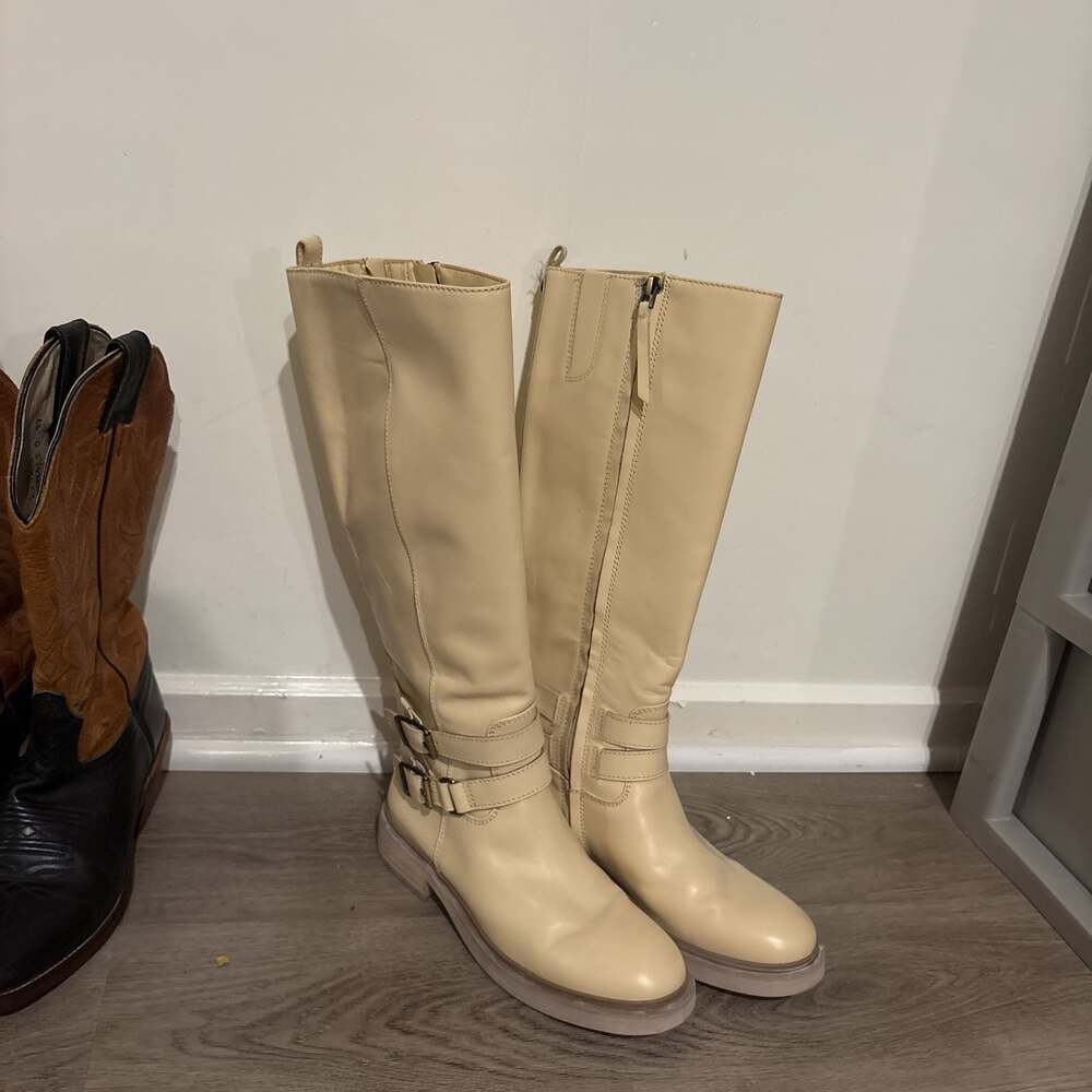 Sam Edelman Womens Freda Leather Tall Knee-High Boots
